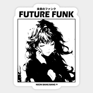 Future Funk Vaporwave Manga Aesthetic Sticker